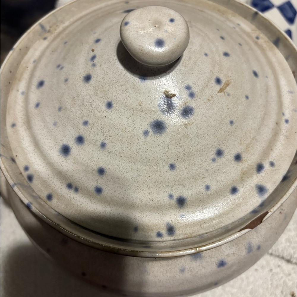 Speckled Ceramic Lidded Pot